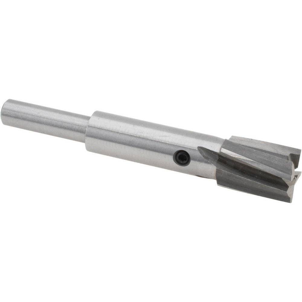 Value Collection GH8840308 15/32" Diam, 1/4" Shank, Diam, 4 Flutes, Straight Shank, Interchangeable Pilot Counterbore