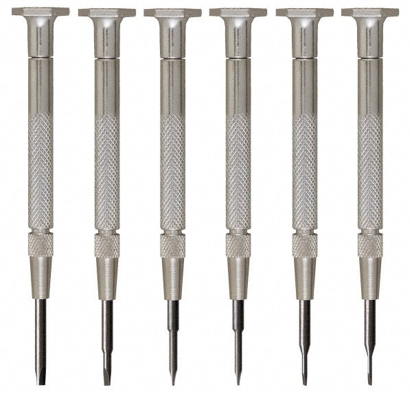 Moody Tools 58-0116 Screwdriver Set 6 Pc, Slotted