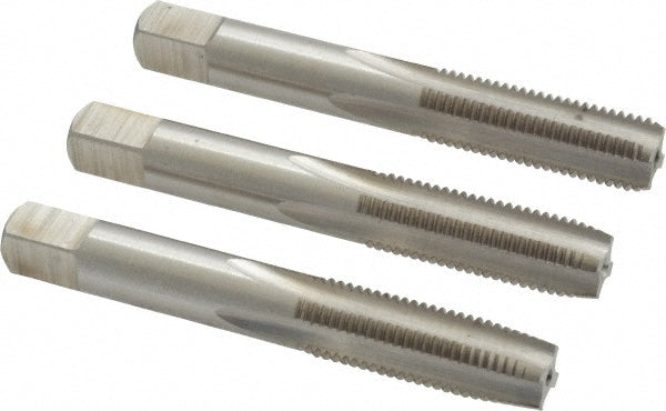 Value Collection JY9036328 Tap Set Metric Fine, 4 Flute, High Speed Steel, Bright Finish