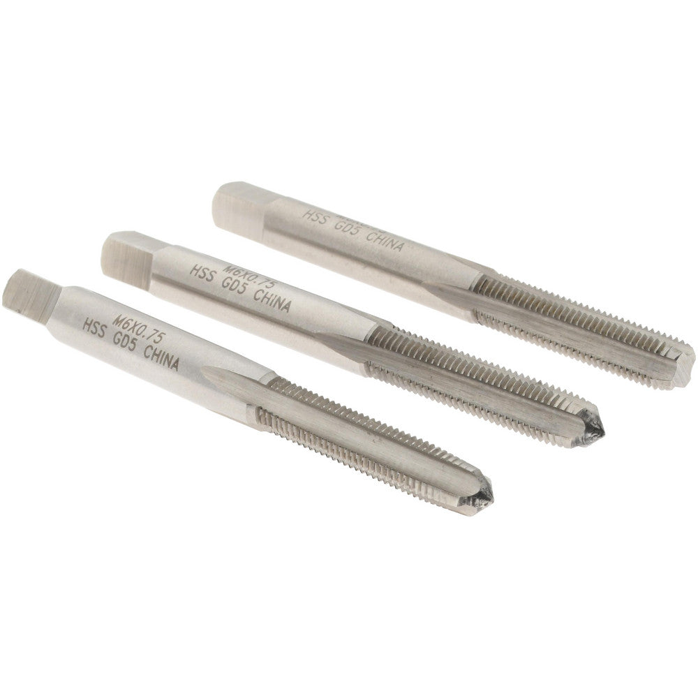 Value Collection JY9036559 Tap Set Metric Fine, 4 Flute, High Speed Steel, Bright Finish