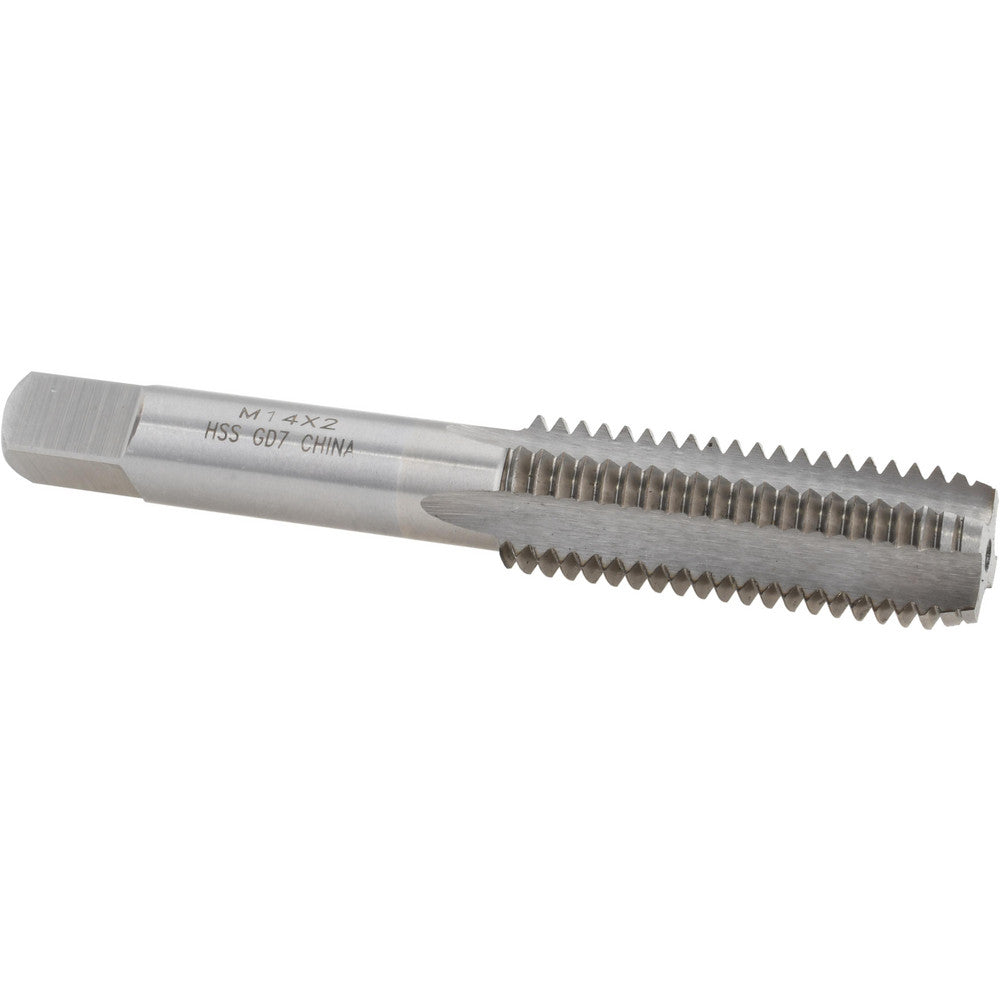 Value Collection JY9036682 Straight Flute Tap M14x2 Metric Coarse, 4 Flute, Bottoming Chamfer, 6H Class of Fit, HSS, Bright/Uncoated Finish