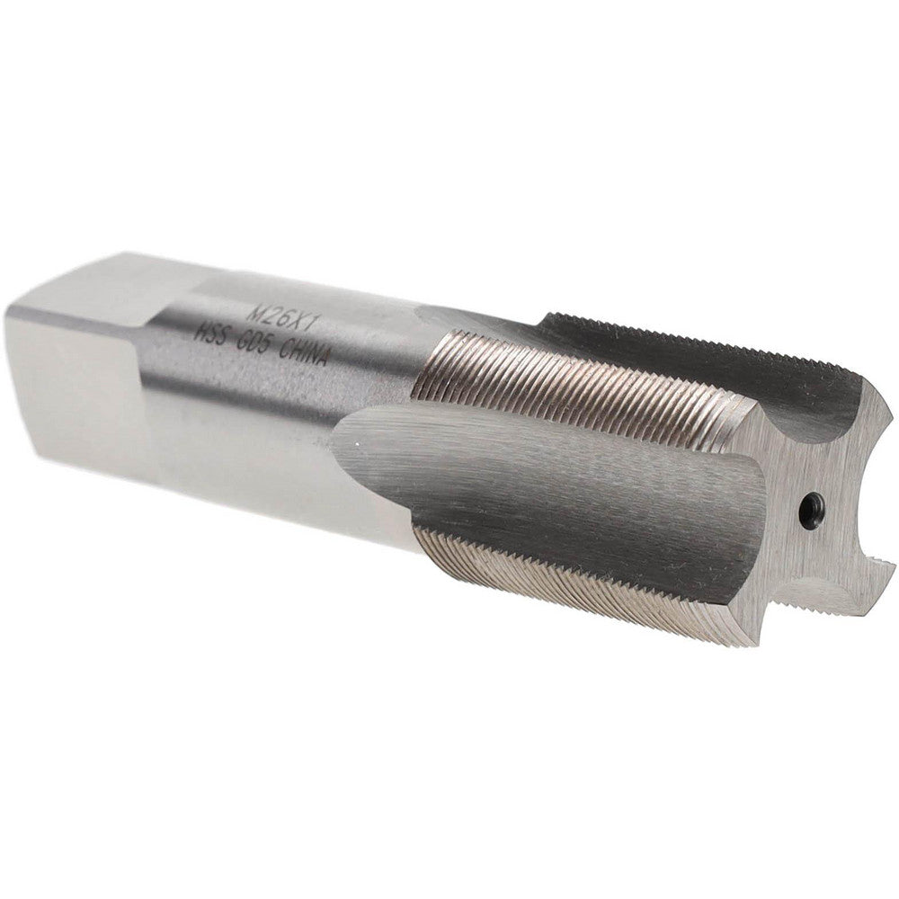 Value Collection JY9037318 Straight Flute Tap M26x1 Metric Special, 4 Flute, Plug Chamfer, 6H Class of Fit, HSS, Bright/Uncoated Finish