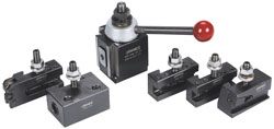 Phase II 251-444 Series CA Tool Post Holder & Set for 14 to 20" Lathe Swing