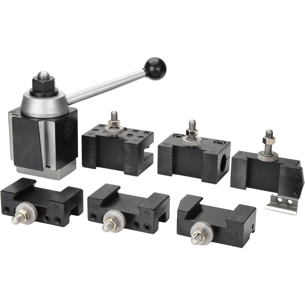 Aloris #4-SET Series CA Tool Post Holder & Set for 14 to 20" Lathe Swing