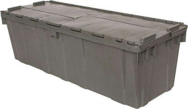 Orbis FP32 GREY Polyethylene Attached-Lid Storage Tote 40 lb Capacity
