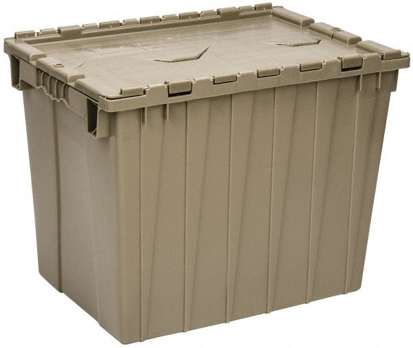 Quantum Storage QDC2115-17 Polyethylene Attached-Lid Storage Tote 70 lb Capacity
