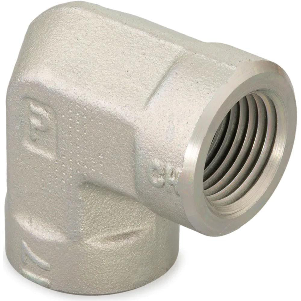 Parker 1/2 DD-S Industrial Pipe 90 ° Female Elbow 1/2" Female Thread, FNPTF