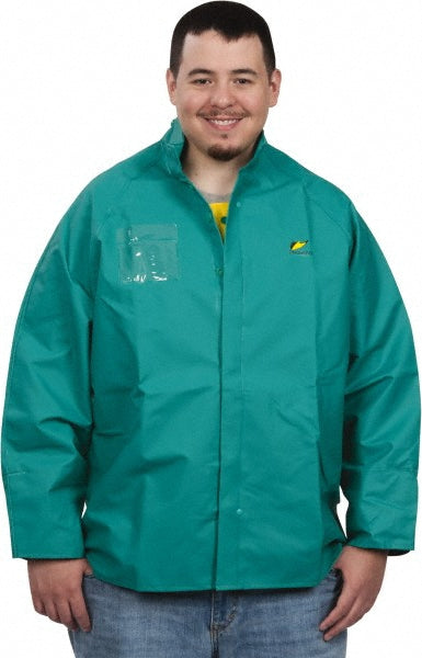 OnGuard 71032.XL Rain Jacket Size X-Large, Green, Nylon, Polyester & PVC