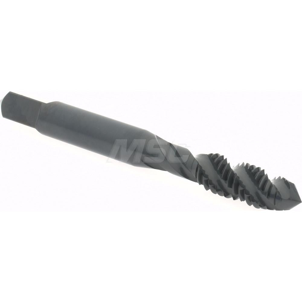 Hertel K033014AS Spiral Flute Tap 5/16-18, UNC, 3 Flute, Plug Chamfer, 3B Class of Fit, High-Speed Steel, Oxide Finish