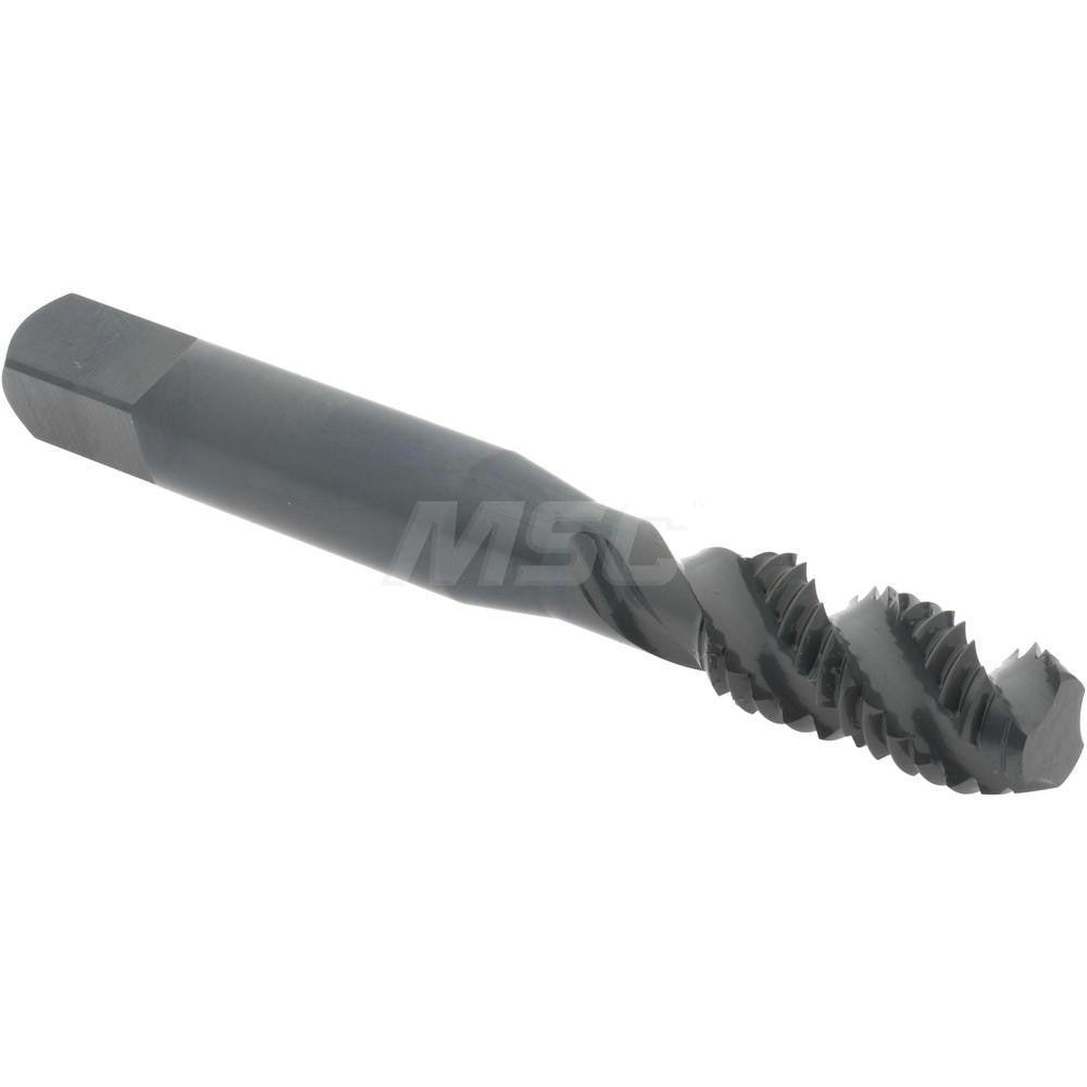 Hertel K033019AS Spiral Flute Tap 3/8-16, UNC, 3 Flute, Bottoming Chamfer, 3B Class of Fit, High-Speed Steel, Oxide Finish