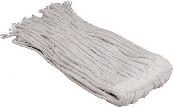 Pro-Source 09245515 Wet Mop Cut Clamp Jaw, Small, White Mop, Rayon