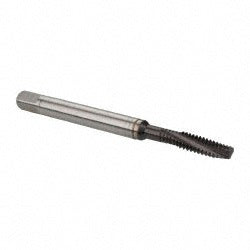 Guhring 9029220048260 Spiral Flute Tap #10-24, UNC, 3 Flute, Modified Bottoming, 2BX Class of Fit, Powdered Metal, TiAlN Finish