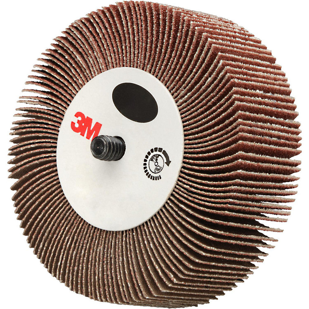 3M 7100176128 Mounted Flap Wheel 1" Face Width, 60 Grit, Aluminum Oxide