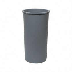 Rubbermaid FG354600GRAY Untouchable 22 Gal Round Gray Trash Can