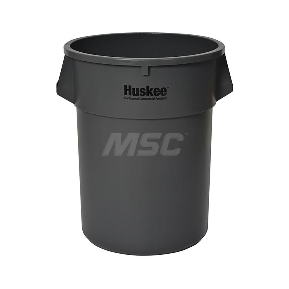 Continental 5500GY Trash Can 55 gal, Round, Gray