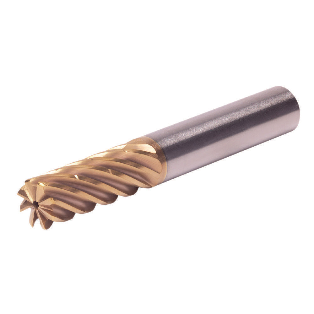 Kennametal 7102874 Corner Radius End Mill 5/8" Dia, 1-5/8" LOC, 0.0600" Radius, 8 Flute, Solid Carbide
