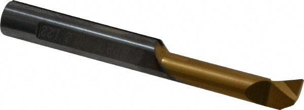Carmex MPR6R0.2L22 Profile Boring Bar 0.24" Min Bore, 0.87" Max Depth, Right Hand Cut, Solid Carbide