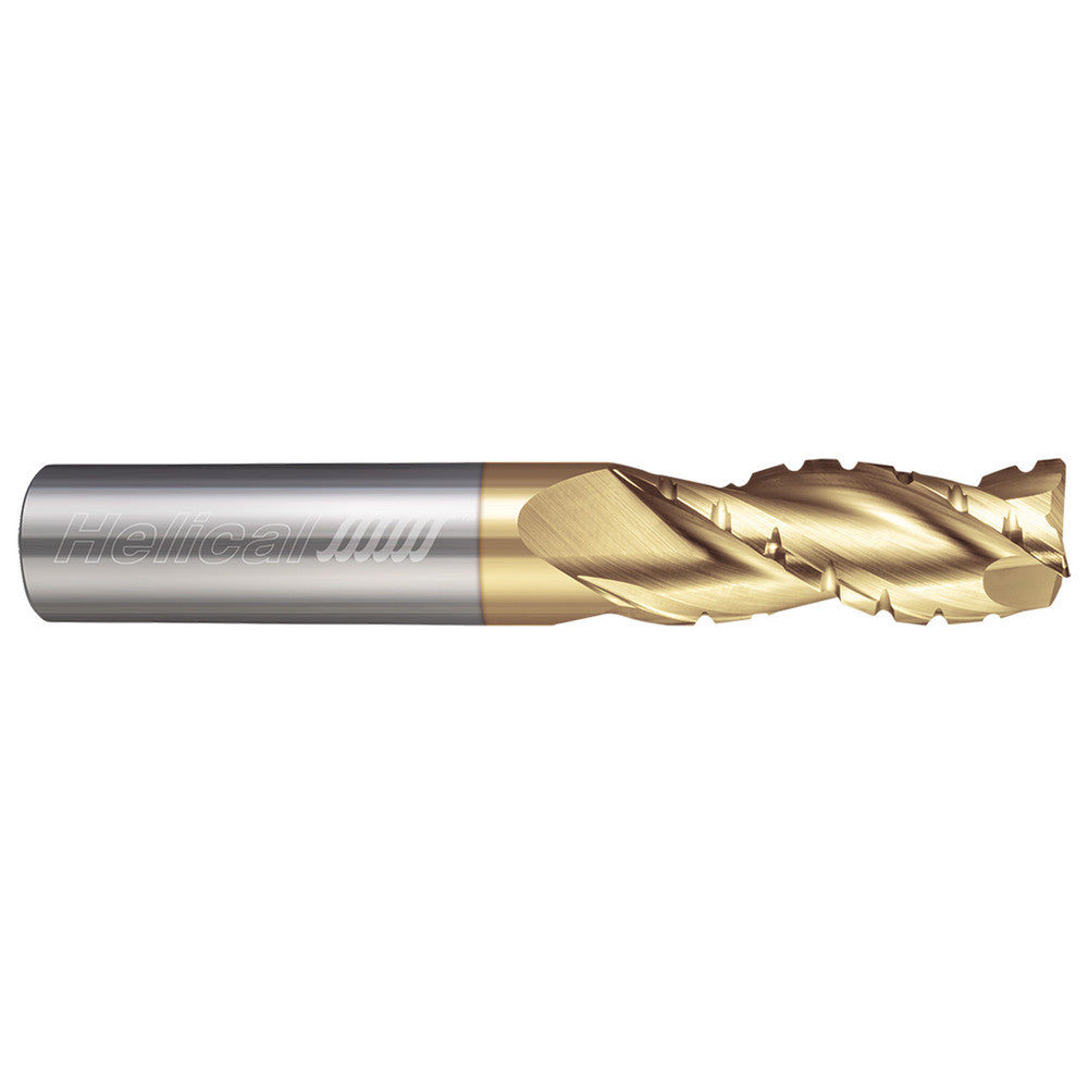 Helical Solutions 82024 Corner Radius End Mill 1/2" Dia, 2" LOC, 0.0300" Radius, 3 Flute, Solid Carbide