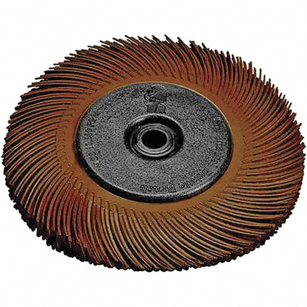 3M 7100138290 Radial Bristle Brush Plain Arbor Connection, 1" Arbor Hole