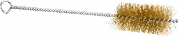 Schaefer Brush 14658 3" Long x 1-1/2" Diam Brass Long Handle Wire Tube Brush