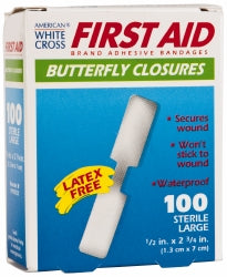 Medique 60333 100 Qty 1 Pack Butterfly Self-Adhesive Bandage