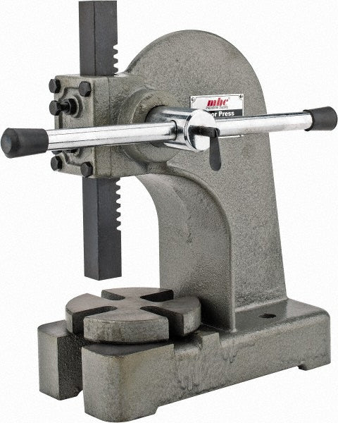 Value Collection 805-10100 Arbor Press 1" Ram, 4" Throat Depth, 1 Ton Pressure, 9-1/2" Stroke, 5-1/4" Max Work Height