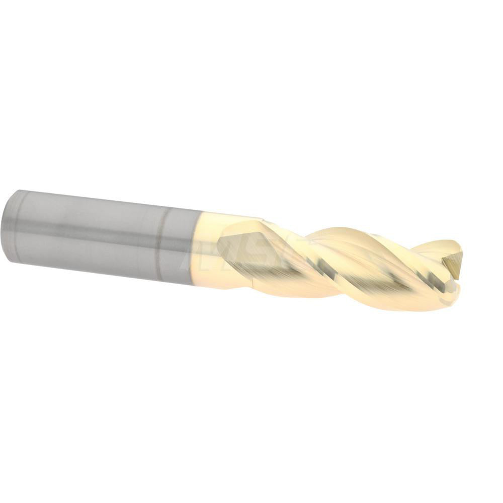 Accupro 314857 Corner Radius End Mill 1/2" Dia, 1-1/4" LOC, 37 deg Helix, Corner Radius End, Centercutting