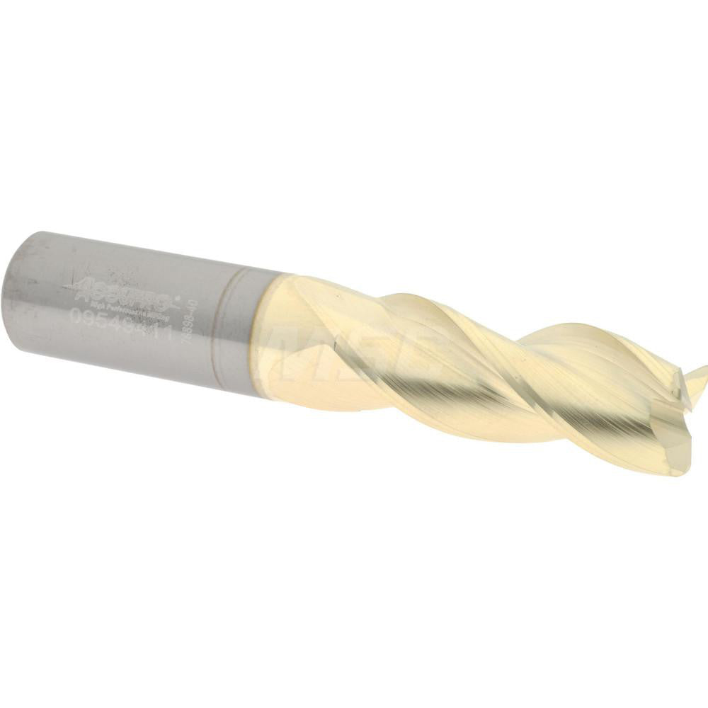 Accupro 314928 Corner Radius End Mill 5/8" Dia, 1-5/8" LOC, 37 deg Helix, Corner Radius End, Centercutting