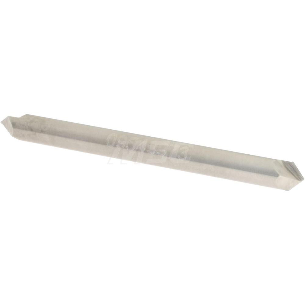 Accupro 2500004 Chamfer Mill 1/8" Dia, 2 Flutes, Solid Carbide