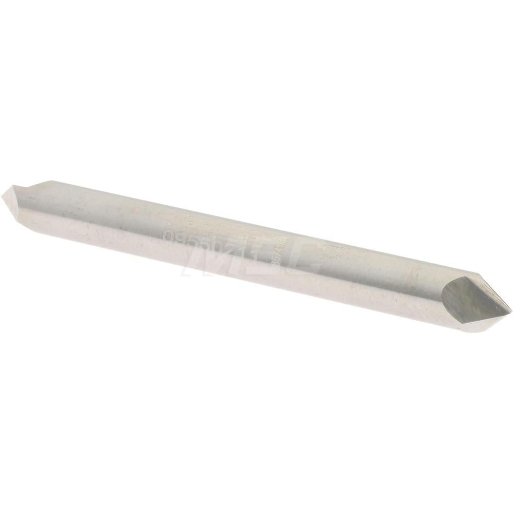 Accupro 2500007 Chamfer Mill 1/4" Dia, 2 Flutes, Solid Carbide