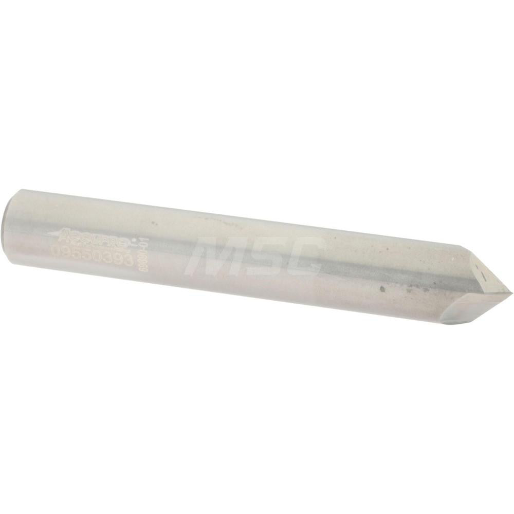 Accupro 2500133 Chamfer Mill 3/8" Dia, 2 Flutes, Solid Carbide