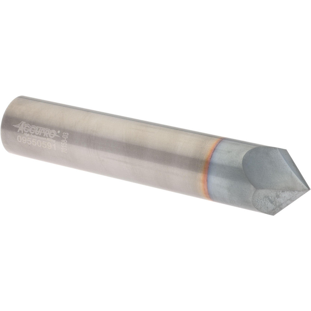 Accupro 2500116 Chamfer Mill 3/4" Dia, 2 Flutes, Solid Carbide