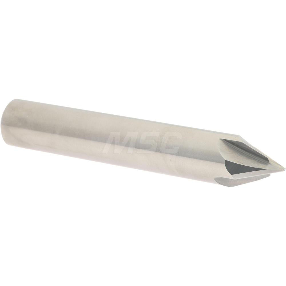 Accupro 2500091 Chamfer Mill 1/2" Dia, 4 Flutes, Solid Carbide