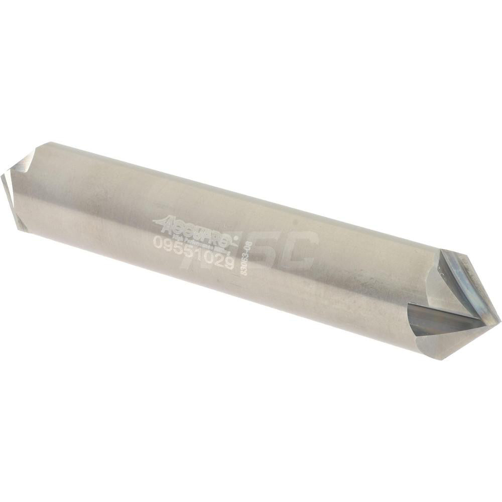 Accupro 2500012 Chamfer Mill 1/2" Dia, 4 Flutes, Solid Carbide