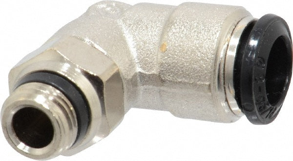 Aignep USA 50110N-8-1/8 Push-to-Connect Tube x Universal Thread Fitting Swivel Elbow, Universal, 8.00 mm OD