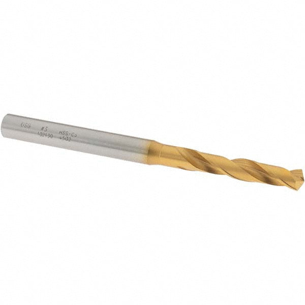 OSG 10213005 Screw Machine Length Drill Bit #3 (0.2130) Dia, 130 deg, Cobalt