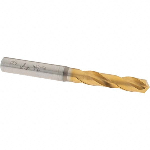 OSG 10339005 Screw Machine Length Drill Bit Letter R, (0.3390) Dia, 130 deg, Cobalt