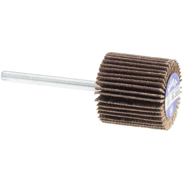 Merit Abrasives 08834137592 Mounted Flap Wheel 3/4" Dia, 3/4" Face Width, 120 Grit, Aluminum Oxide