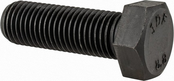 Value Collection 643303PS Hex Head Cap Screw M24x3, 75.00 mm Length Under Head, Grade 8.8 Steel, Bright/Uncoated Finish