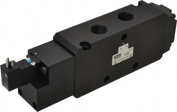 Parker B713BB553A Stacking Solenoid Valve Single Solenoid, 4-Way, 2 Position, Air Return