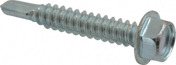 Value Collection 09692724 #14, Hex Washer Head, Hex Drive, 1-1/2" Length Under Head, #3 Point, Self Drilling Screw