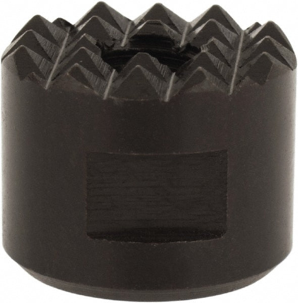 Fairlane HS-625 1/4-28 Thread, 5/8" Diam, 1/2" High, Threaded, Fine Tooth Grade Diamond Serration Tooth Pattern, High Speed Steel, Round Positioning Gripper