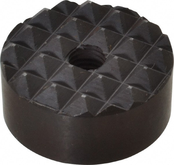 Fairlane HS-815 1/4-28 Thread, 1" Diam, 1/2" High, Threaded, Coarse Tooth Grade Diamond Serration Tooth Pattern, High Speed Steel, Round Positioning Gripper