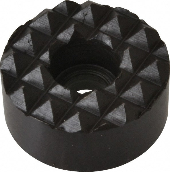 Fairlane HS-81-C 1" Diam, 1/2" High, 1/4 C Bore SHCS, Counterbored, Coarse Tooth Grade Diamond Serration Tooth Pattern, High Speed Steel, Round Positioning Gripper