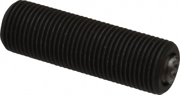 Fairlane TBU-0620X2-S 5/8-18, 2" Thread Length, 3/8" Ball Diam, Serrated Ball Pad Surface, Alloy Steel, Black Oxide, Threaded, Swivel Action Gripper Assemblies