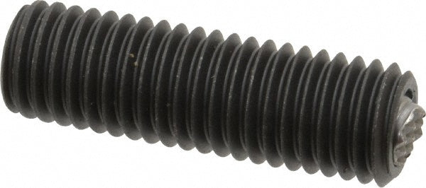 Fairlane TBU-0625X2-S 5/8-11, 2" Thread Length, 3/8" Ball Diam, Serrated Ball Pad Surface, Alloy Steel, Black Oxide, Threaded, Swivel Action Gripper Assemblies
