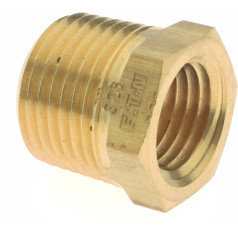 Eaton 3220X6X4 Industrial Pipe Bushing 1/4" Female Thread, 3/8" Male Thread, MNPTF x FNPTF