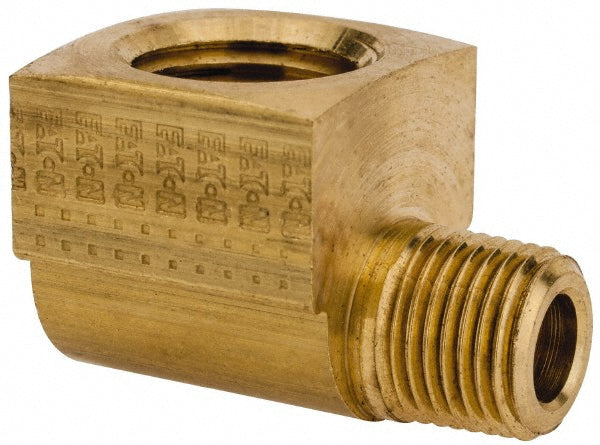 Eaton 3400X4X2 Industrial Pipe 90 ° Street Elbow 1/4" Female Thread, 1/8" Male Thread, MNPTF x FNPTF