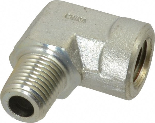 Eaton 2089-4-4S Industrial Pipe 90 ° Street Elbow 1/4" Female Thread, 1/4" Male Thread, MNPT x FNPT