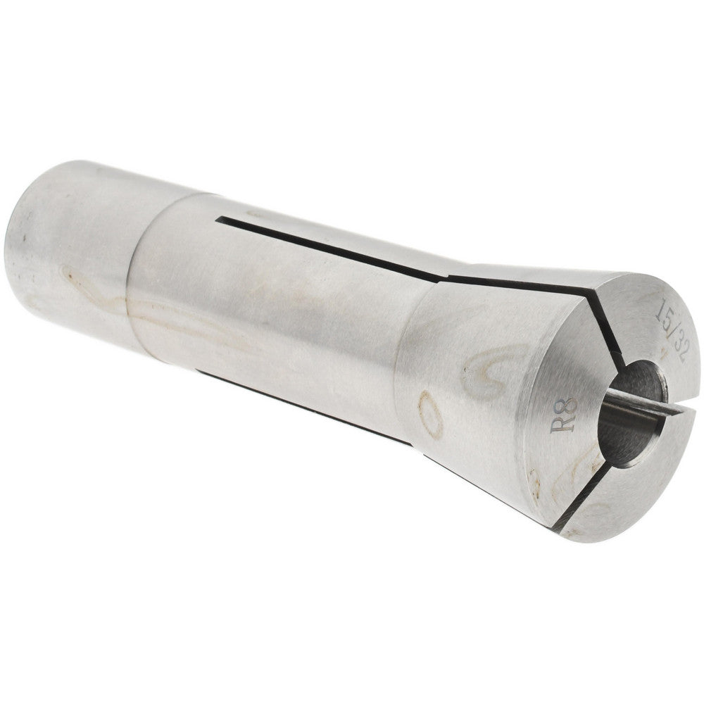 Value Collection 231-4730 R8 Collet 15/32", 0.0007" TIR, Round, 7/16-20 Drawbar Thread